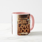 Mug Juste une fille qui aime les livres (Devant droit)