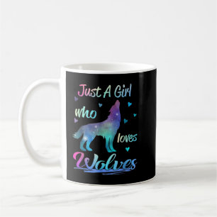 Mug Juste une fille qui aime les loups animal