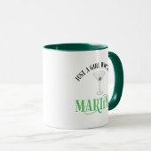 Mug Juste Une Fille Qui Aime Les Martinis (Devant droit)