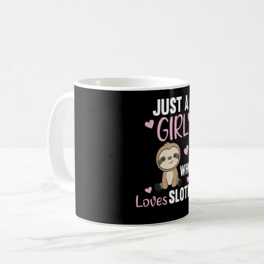 Mug Juste une fille qui aime les mignons animaux de Sl (Devant gauche)