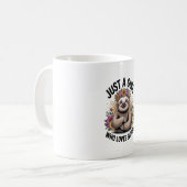 Mug juste une fille qui aime les paresseux (Devant gauche)