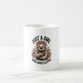 Mug juste une fille qui aime les paresseux (Centre)
