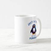 Mug Juste une fille qui aime les pingouins (Devant droit)