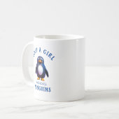 Mug Juste une fille qui aime les pingouins (Devant gauche)