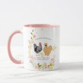 Mug Juste une fille qui aime les poules | Monogramme (Gauche)