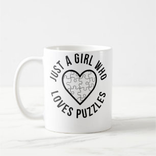 Mug Juste une fille qui aime les puzzles Jigsaw Puzzle