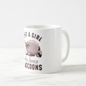 Mug Juste une fille qui aime les Raccoons (Devant droit)