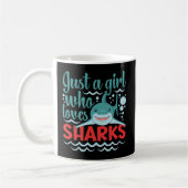 Mug Juste une fille qui aime les requins (Gauche)