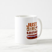 Mug Juste une fille qui aime les saucisses (Devant droit)