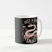 Mug Juste une fille qui aime les serpents (Devant droit)