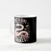 Mug Juste une fille qui aime les serpents (Devant gauche)