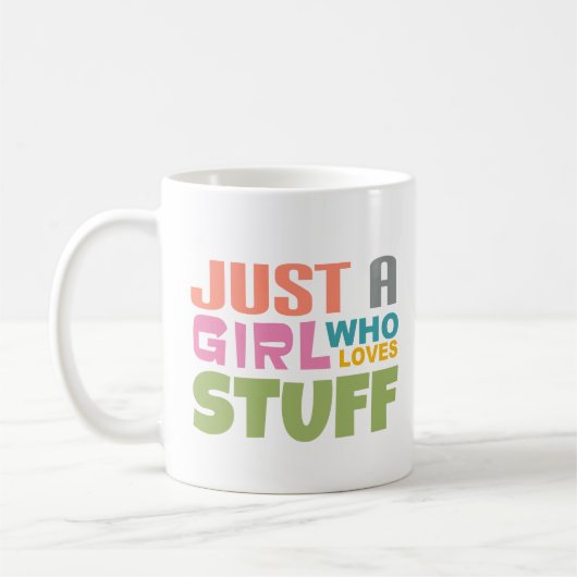 Mug Juste une fille qui aime les trucs (Gauche)