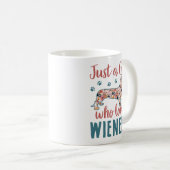 Mug Juste une fille qui aime les Wieners Dachshund Lov (Devant droit)