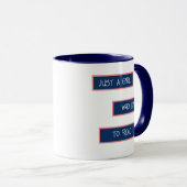 Mug Juste une fille qui aime lire (Devant droit)