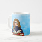 Mug Juste une fille qui aime lire (Devant gauche)