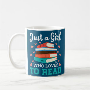 Mug Juste Une Fille Qui Aime Lire Mignonne Livre Worm 
