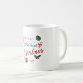 Mug Juste une fille qui aime Noël (Devant droit)