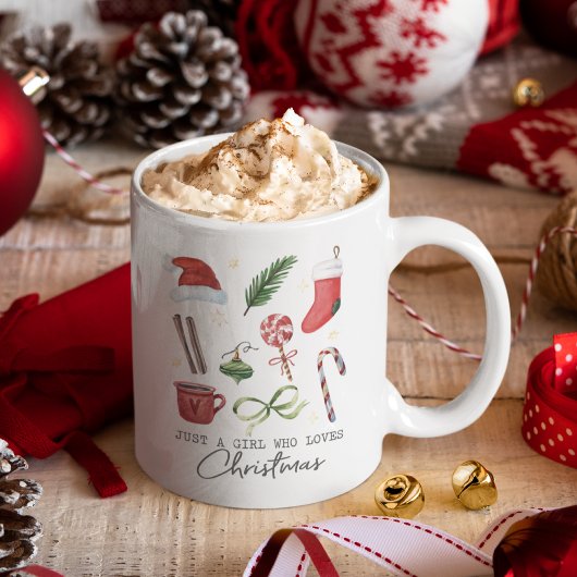 Mug Juste une fille qui aime Noël