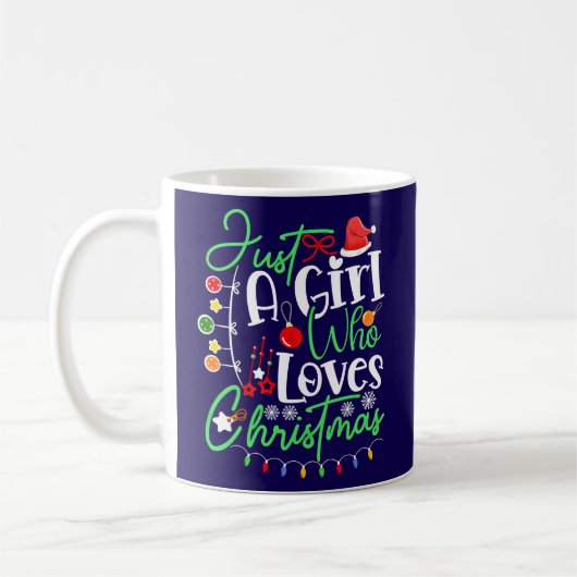 Mug Juste Une Fille Qui Aime Noël (Gauche)