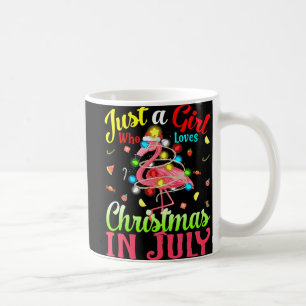 Mug Juste Une Fille Qui Aime Noël En Flamant rose Juil