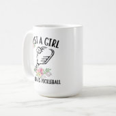 Mug Juste une fille qui aime Pickleball (Devant gauche)