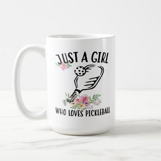 Mug Juste une fille qui aime Pickleball (Gauche)