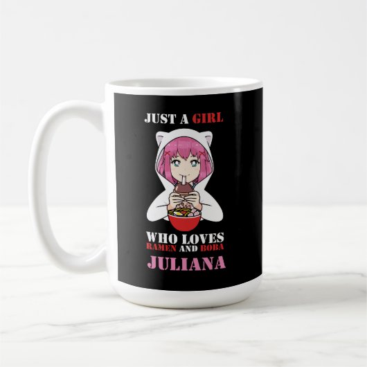 Mug Juste une fille qui aime Ramen et Boba (Gauche)