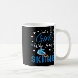 Mug Juste une fille qui aime skier drôle ski sport d'h