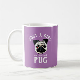 Mug Juste une fille qui aime son Carlin