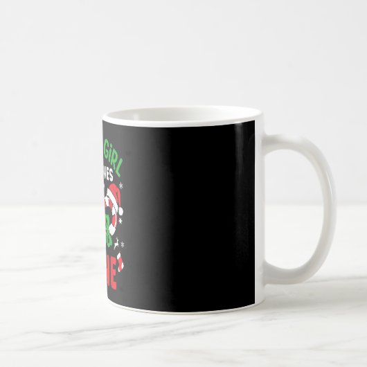 Mug Juste une fille qui aime Sucre de canne Noël drôle (Droite)