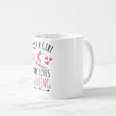 Mug Juste Une Fille Qui Aime Surfer| Cadeau de surfer  (Devant droit)