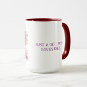 Mug Juste une fille qui aime tomber (Devant droit)