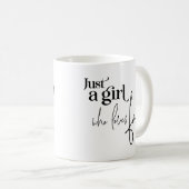 Mug Juste une fille qui aime tomber (Devant droit)