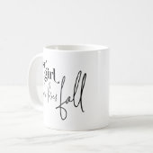 Mug Juste une fille qui aime tomber (Devant gauche)