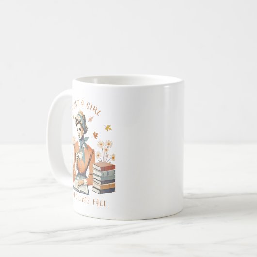 Mug Juste une fille qui aime tomber (Devant gauche)