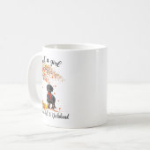Mug Juste Une Fille Qui Aime Tomber Et Dachshund Citro (Devant gauche)