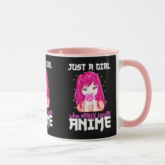 Mug Juste Une Fille Qui Aime Vraiment Anime (Droite)