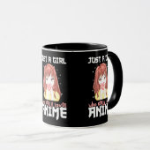 Mug Juste Une Fille Qui Aime Vraiment Anime (Devant droit)
