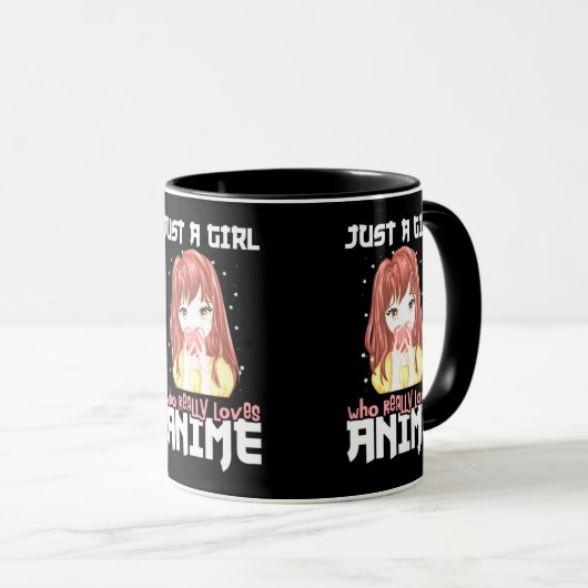 Mug Juste Une Fille Qui Aime Vraiment Anime (Devant droit)