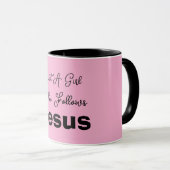 Mug Juste une fille qui suit Jésus (Devant droit)