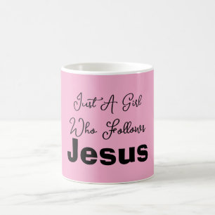 Mug Juste une fille qui suit Jésus