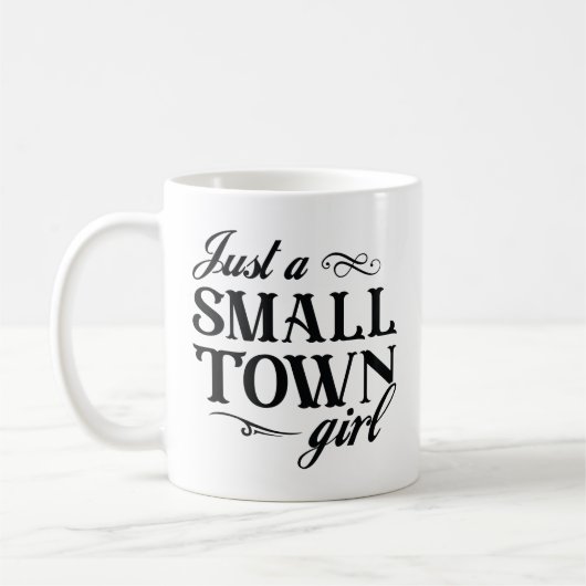 Mug Juste une petite fille de ville (Gauche)
