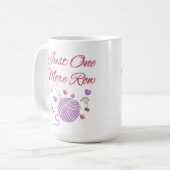 Mug Juste une rangée de plus d'art de tricot (Devant gauche)