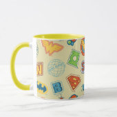 Mug Justice League Super Hero Badge Pattern (Gauche)