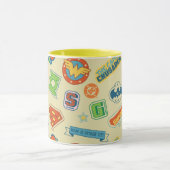 Mug Justice League Super Hero Badge Pattern (Centre)