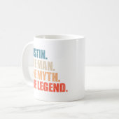Mug Justin l'homme le mythe la légende (Devant gauche)