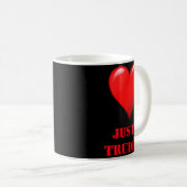 Mug Justin Trudeau Cute Red Heart Love Red White Cool (Devant droit)