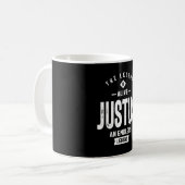 Mug Justus Nom personnalisé Anniversaire Cadeau (Devant gauche)