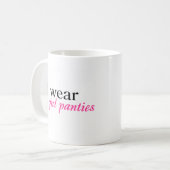 Mug J'utilise de grandes culottes de fille (Devant gauche)