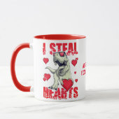 Mug J'vole des cœurs Loveasaurus Rex Valentin (Gauche)